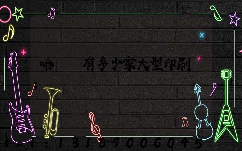 哈爾濱有多少家大型印刷廠