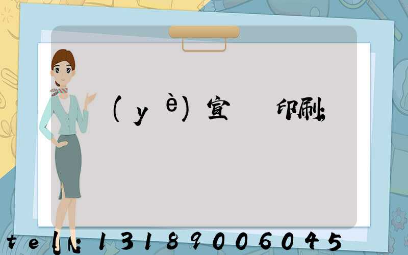 專業(yè)宣傳冊印刷
