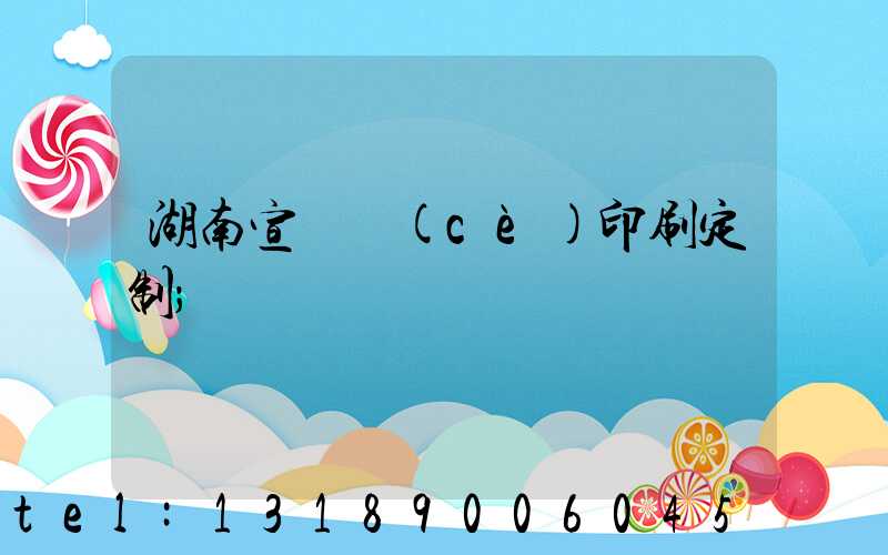 湖南宣傳冊(cè)印刷定制