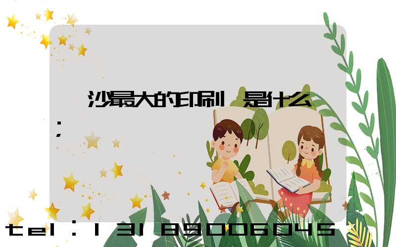 長沙最大的印刷廠是什么廠